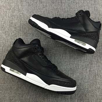 AJ3Air Jordan3 black burst Oreo NIKE LOGO original 