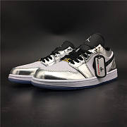 Air Jordan 1 Silver Low Top Update Original Material  - 4