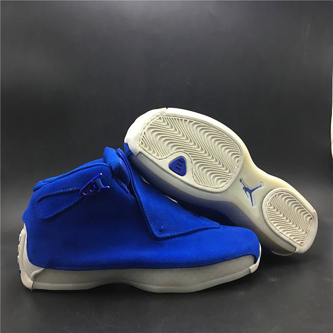 AIR JORDAN 18 “BLUE SUEDE” OFFICIAL PHOTOS - 1