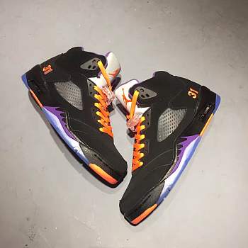 Air Jordan 5 black orange 
