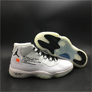 Air Jordan 11 Off_White All White 