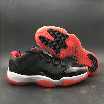 Air Jordan 11 Low Bred black red 528895-012