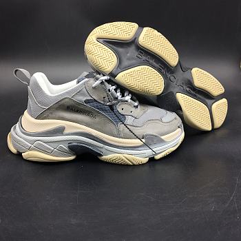 BALENCIAGA TRIPLE S GREY/GREY/WHITE 483513-W06E1-1259