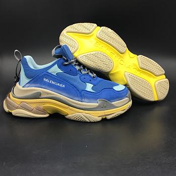 Balenciaga Triple S Dusty Blue/Yellow 483513 W06E2 4704