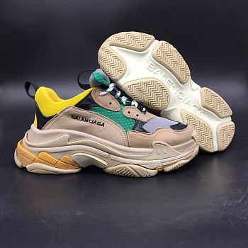 Balenciaga Triple S Beige Green Yellow 483513 W06E3 7070