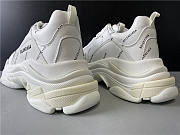 Balenciaga All Over Logo Triple S White Black 536737W2FA19010 - 2