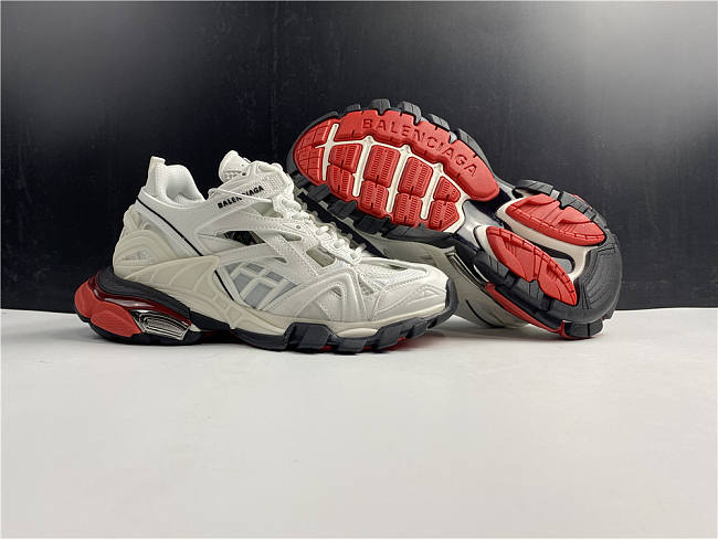 balenciaga track 2 white red