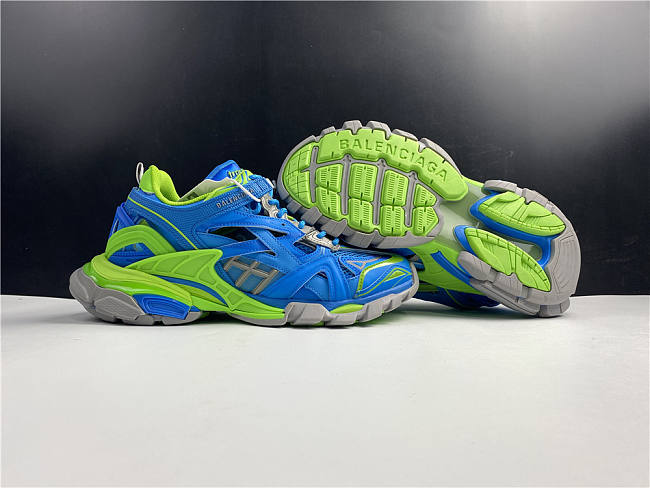 Balenciaga Track Silver Green Blue 570391 W2GN3 4030 - 1
