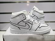 Air Jordan 1 Mid Iridescent Reflective White CK6587-100 - 3