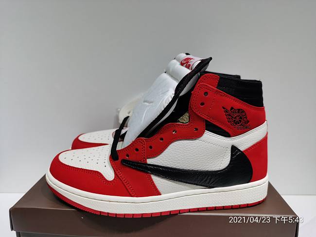 travis scott jordan 1 red