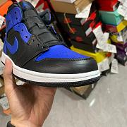 Air Jordan 1 Mid Hyper Royal Tumbled Leather 554724-077 - 3