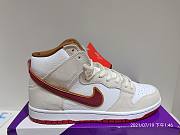 Nike SB Dunk High Sail Bright Crimson CV9499-100 - 3