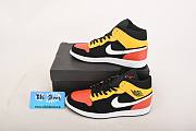 Air Jordan 1 Mid Black Amarillo Orange - 852542-087 - 6