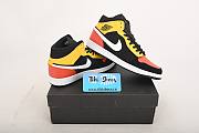 Air Jordan 1 Mid Black Amarillo Orange - 852542-087 - 5