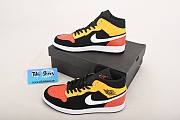 Air Jordan 1 Mid Black Amarillo Orange - 852542-087 - 2