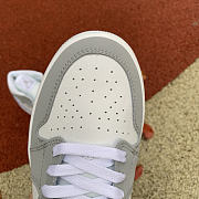 Air Jordan 1 Mid White Gray Blue BQ6472 105 - 6