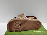 Gucci GG Supreme Platform Sandal Dark Red (Women's) 573018KQW008366 - 6