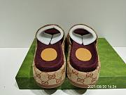 Gucci GG Supreme Platform Sandal Dark Red (Women's) 573018KQW008366 - 5