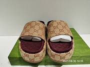 Gucci GG Supreme Platform Sandal Dark Red (Women's) 573018KQW008366 - 3