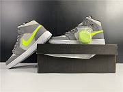 Air Jordan 1 Mid Gunsmoke Volt 554724-072  - 6