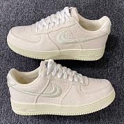Nike Air Force 1 stussy bone white - 4