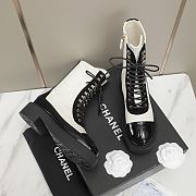 Chanel Lady Boots Black & White - 4