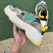 Gucci x Balenciaga The Hacker Project Triple S Beige Green Yellow 681067UMO20 9766 - 5