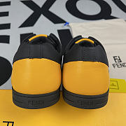 Fendi leather low-tops Black Yellow - 6