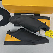 Fendi leather low-tops Black Yellow - 4