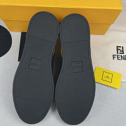 Fendi leather low-tops Black Yellow - 3