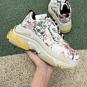 Gucci x Balenciaga The Hacker Project Triple S Flora Print 681068UL110 8461 - 4