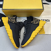 Brown leather low-tops  - 3