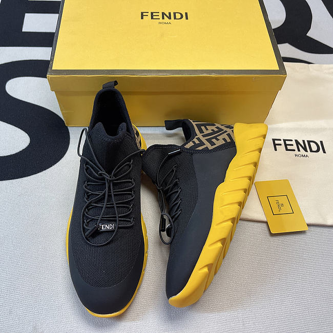 Brown leather low-tops  - 1