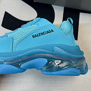 Balenciaga Triple S Clear Sole Teal Blue 541624W2GA14810 - 2