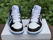 Air Jordan 1 Mid University Black White (W) BQ6472-102 - 2