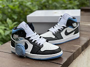 Air Jordan 1 Mid University Black White (W) BQ6472-102 - 4