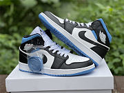 Air Jordan 1 Mid University Black White (W) BQ6472-102 - 5