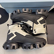 Prada High Boots Black White - 3