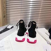 Balenciaga Speed Knit Socks Black Pink  - 2