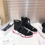 Balenciaga Speed Knit Socks Black Pink  - 3