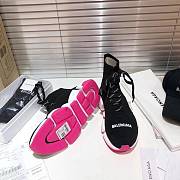 Balenciaga Speed Knit Socks Black Pink  - 6