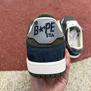 A Bathing Ape Bape SK8 Sta Navy Khaki Grey 1I70-191-003 - 2