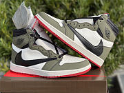 Travis Scott x Fragment x Air Jordan 1 Retro High OG SP Green White Black DH3227-106 - 5