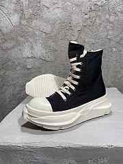 Rick Owens Abstract High Top Black Milk - 2