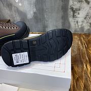 Alexander McQueen Tread Slick Lace Up Boot Low Black Brown - 2