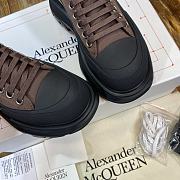Alexander McQueen Tread Slick Lace Up Boot Low Black Brown - 3