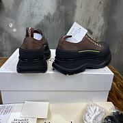 Alexander McQueen Tread Slick Lace Up Boot Low Black Brown - 4