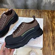 Alexander McQueen Tread Slick Lace Up Boot Low Black Brown - 5