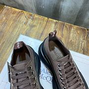 Alexander McQueen Tread Slick Lace Up Boot Low Black Brown - 6