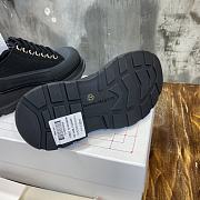 Alexander McQueen Tread Slick Lace Up Boot Low Black - 3